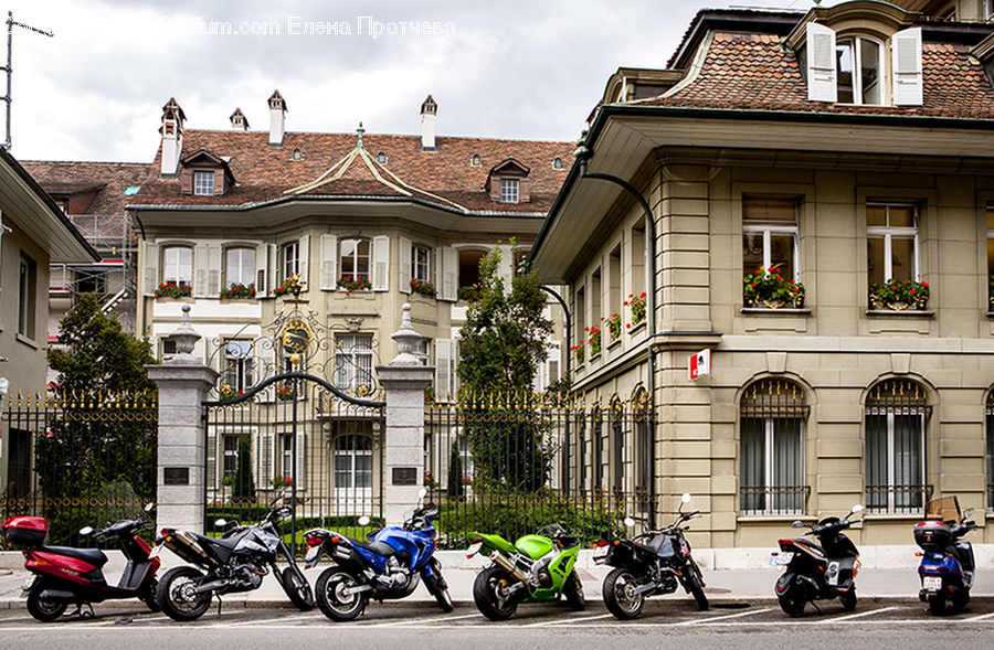 Motor, Motorcycle, Vehicle, Motor Scooter, Vespa, Scooter, Moped