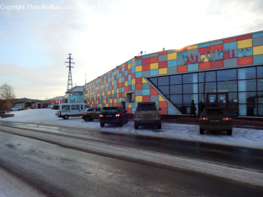 Automobile, Car, Vehicle, Transportation, Shipping Container, Asphalt, Tarmac