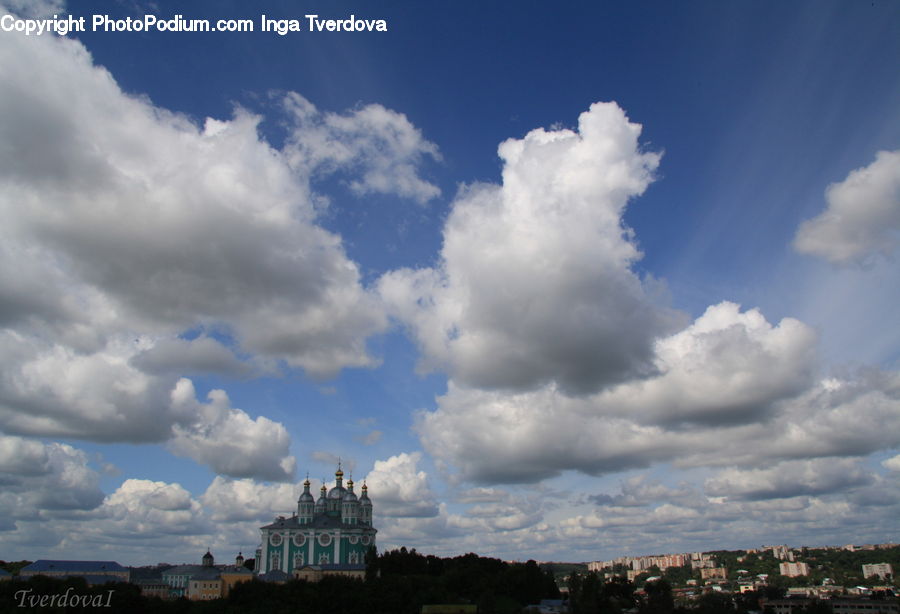 Azure Sky, Cloud, Outdoors, Sky, Cumulus