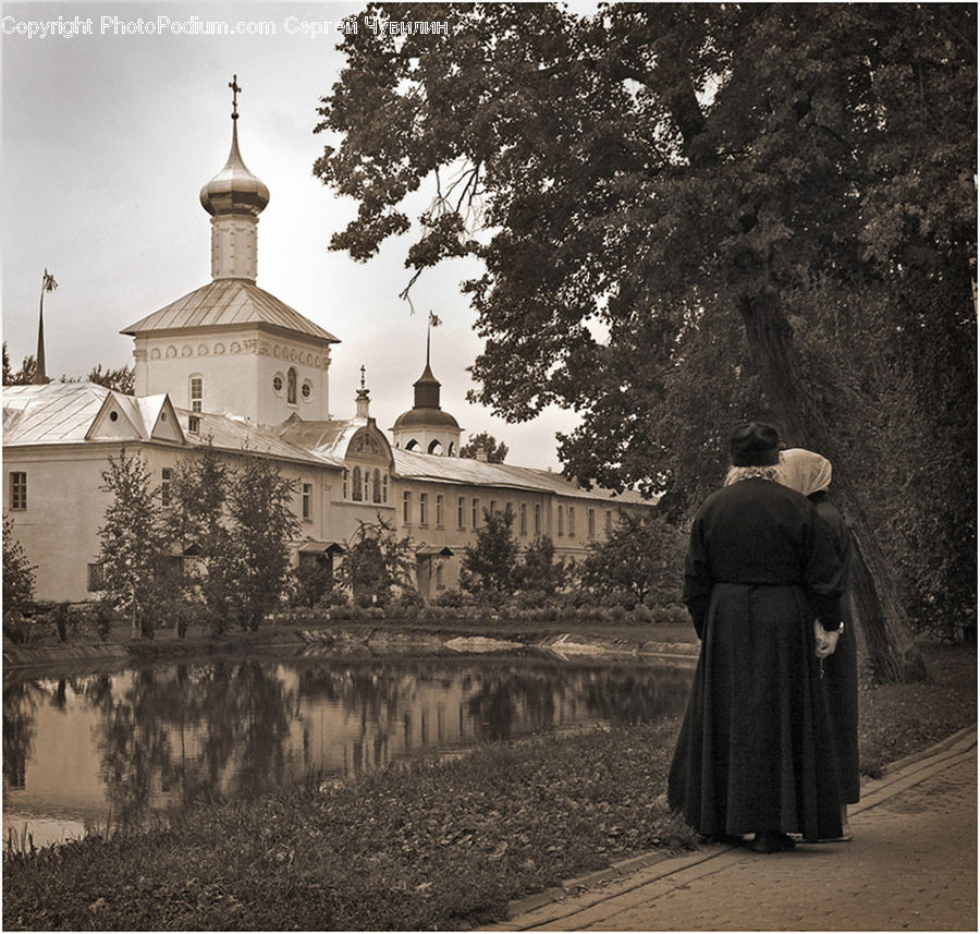 People, Person, Human, Cloak, Architecture, Bell Tower, Clock Tower