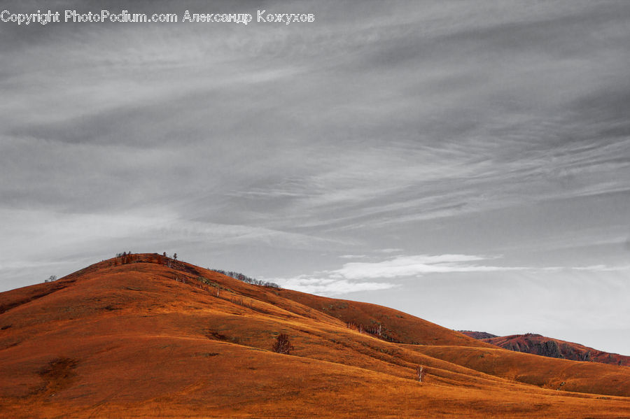 Mesa, Outdoors, Dirt Road, Gravel, Road, Grassland, Mound
