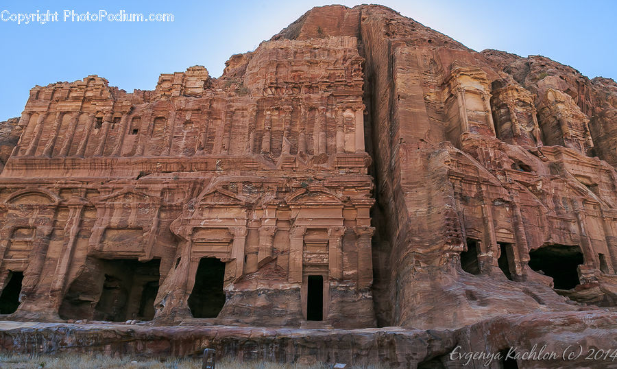 Castle, Fort, Ruins, Canyon, Outdoors, Valley, Hole