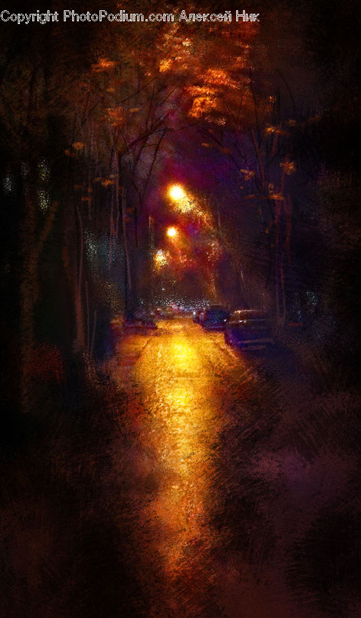 Cave, Art, Painting, Cobblestone, Pavement, Walkway, Asphalt