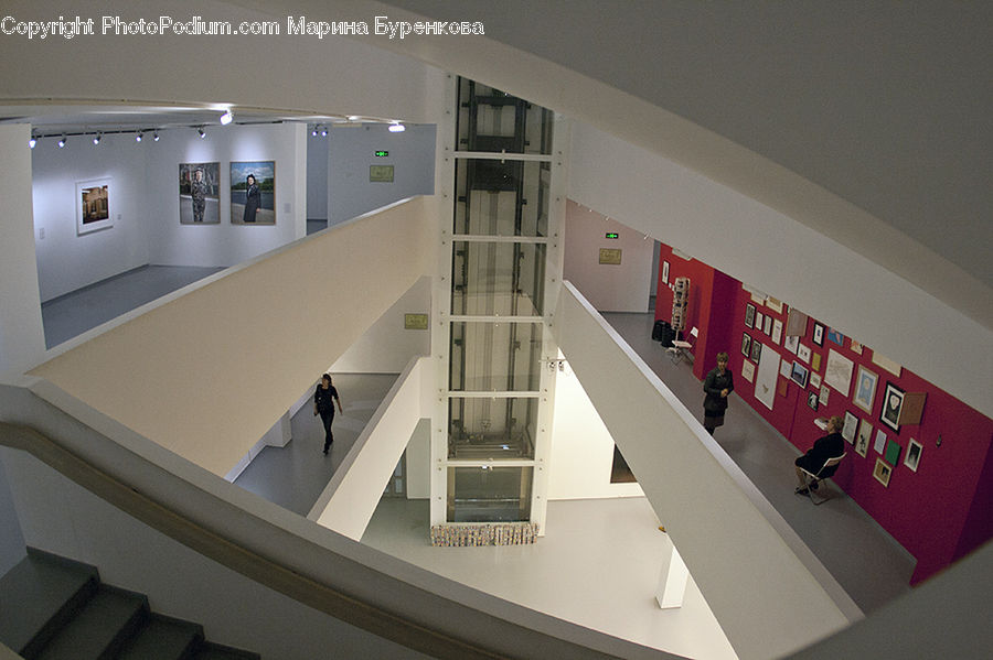 Art, Art Gallery, Indoors, Interior Design, Room, Banister, Handrail