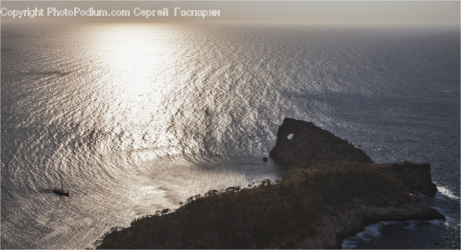 Coast, Outdoors, Sea, Water, Cliff, Beach, Sea Waves