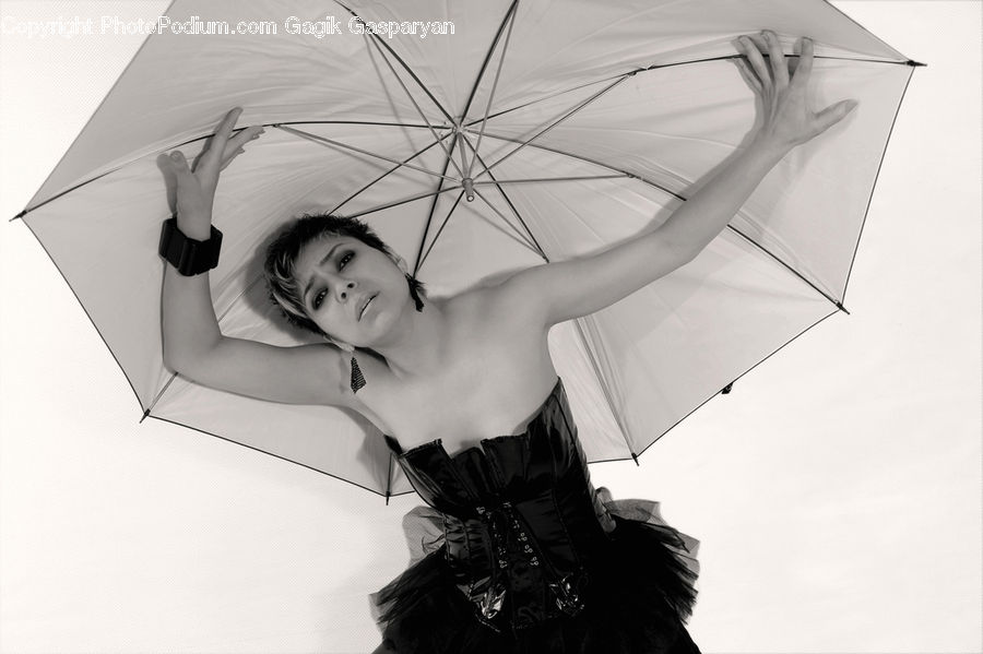 Umbrella, Person, Portrait, Female, Woman