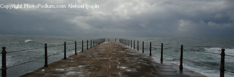 Coast, Outdoors, Sea, Water, Dock, Pier, Fishing