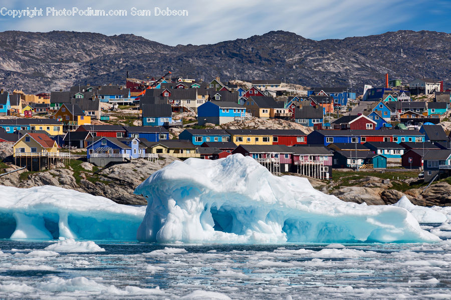 Arctic, Glacier, Ice, Mountain, Outdoors, Snow, Building