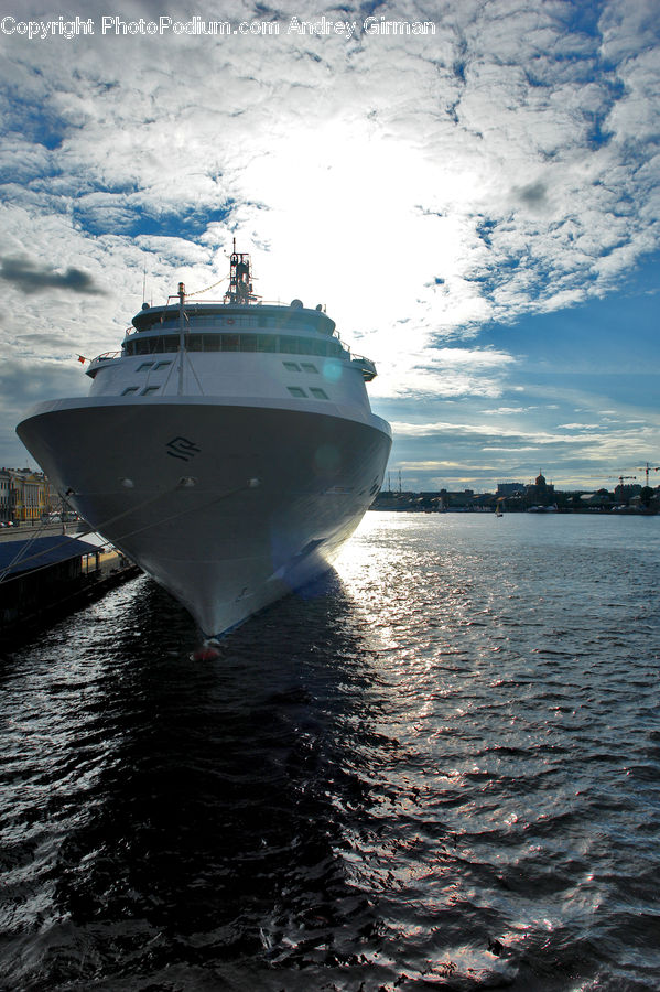 Cruise Ship, Ocean Liner, Ship, Vessel, Dock, Landing, Pier