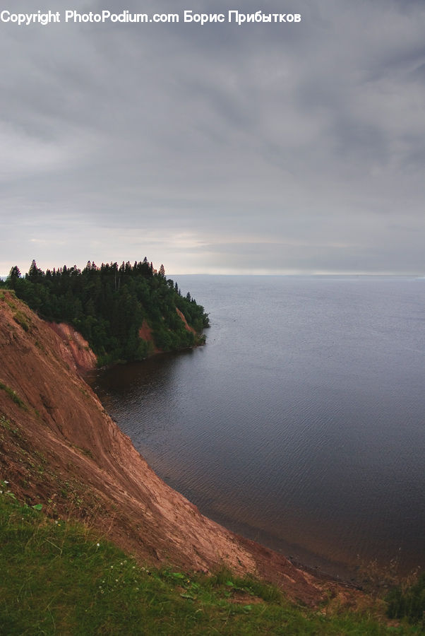 Coast, Outdoors, Sea, Water, Cliff, River, Promontory