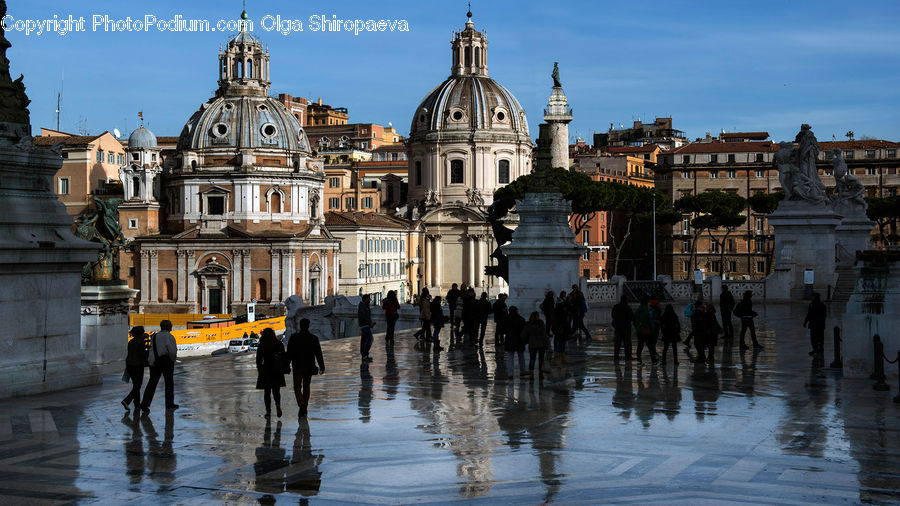 Flood, Art, Sculpture, Statue, City, Downtown, Architecture