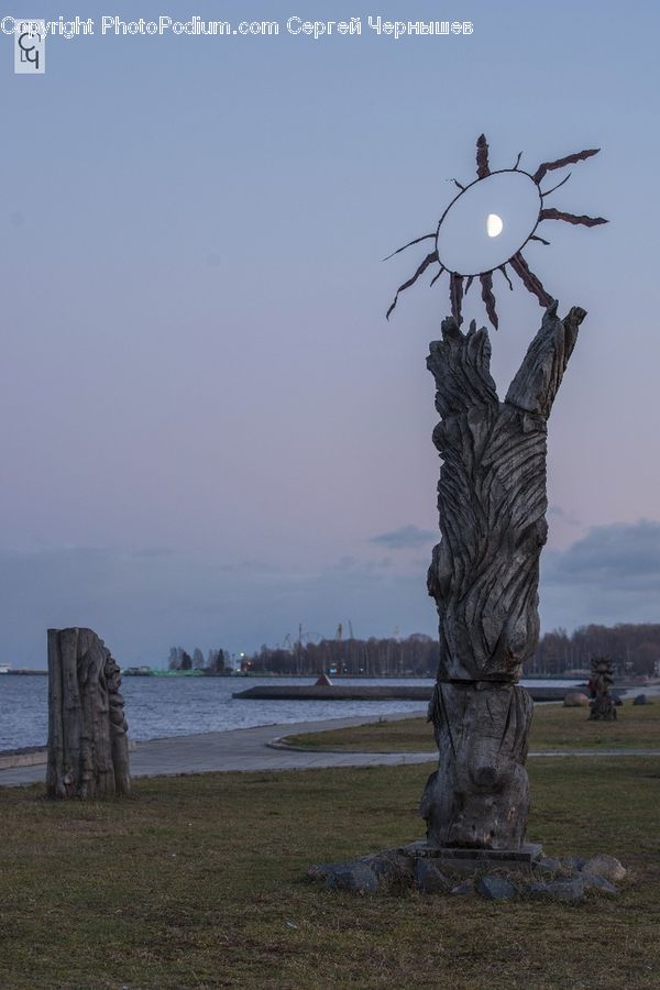 Art, Sculpture, Statue, Landscape, Nature, Scenery, Plant