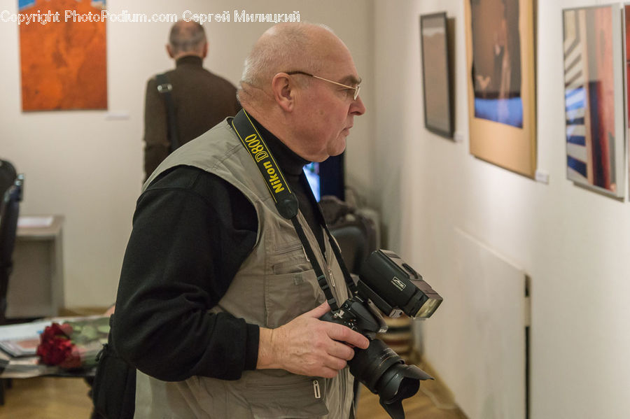 People, Person, Human, Camera, Electronics, Tripod, Reception Room