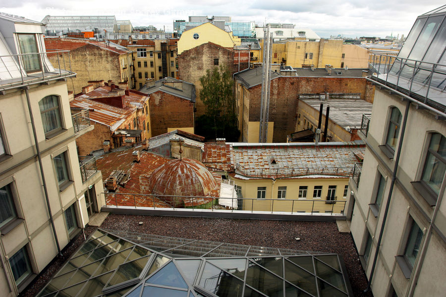 Balcony, Brick, Apartment Building, Building, High Rise, Shutter, Window