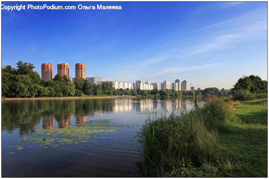 Lake, Outdoors, Water, Building, Housing, Landscape, Nature
