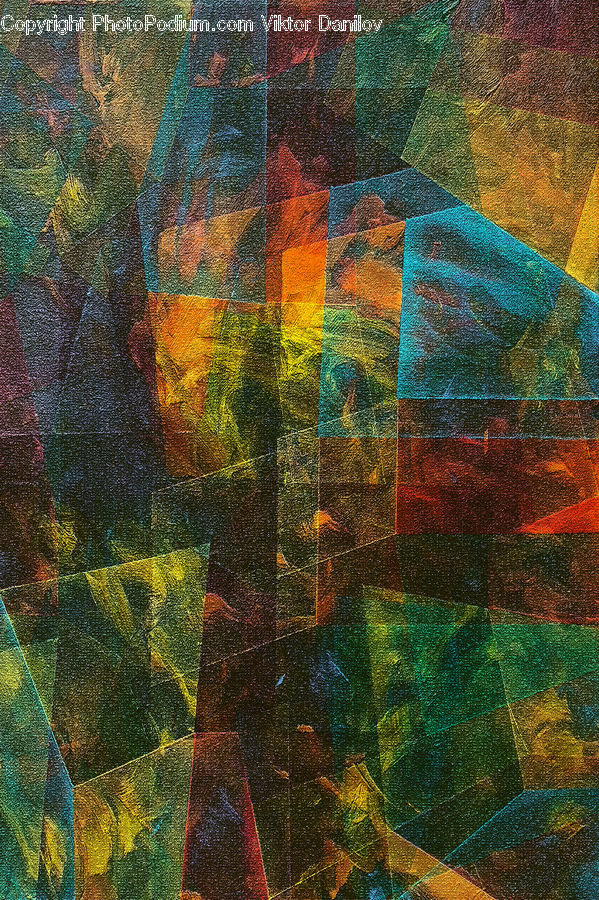 Asphalt, Tarmac, Collage, Poster, Art, Modern Art, Brick
