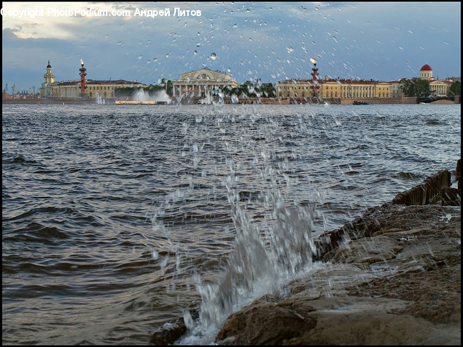 Coast, Outdoors, Sea, Water, Flood, Architecture, Castle