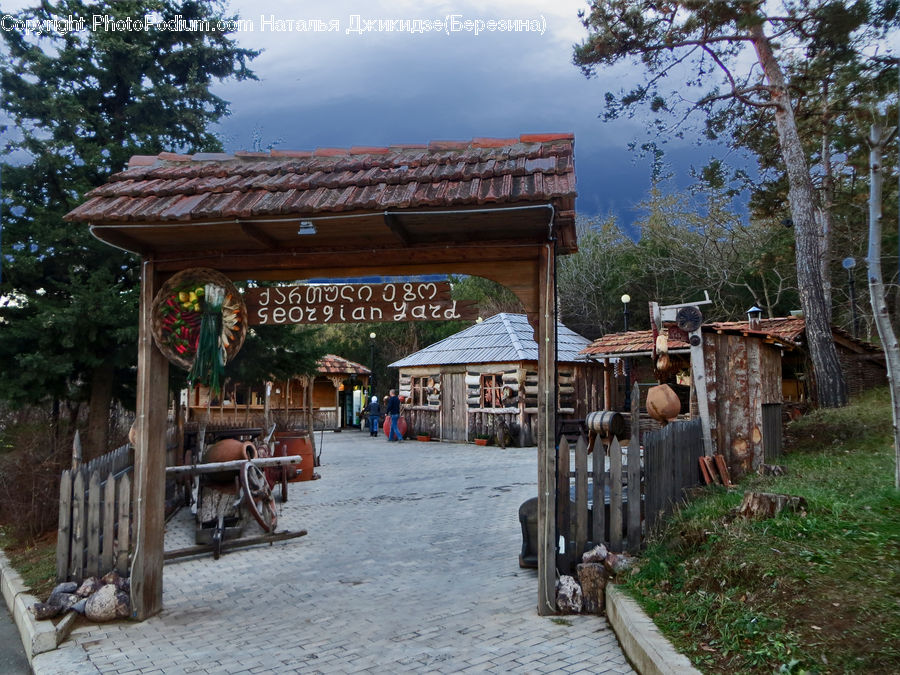 Patio, Pergola, Porch, Gazebo, Car, Wagon, Cafe
