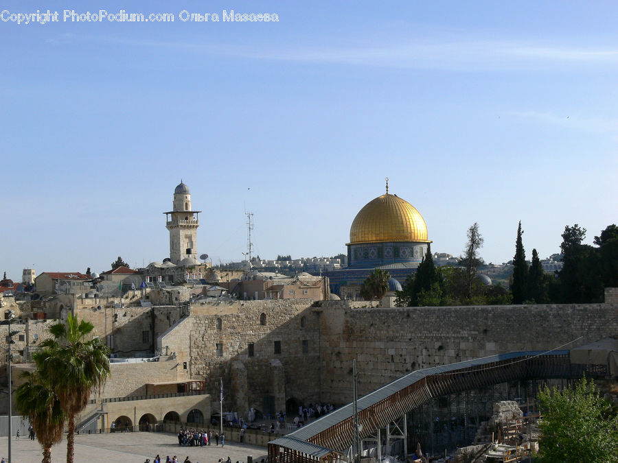Architecture, Dome, Mosque, Worship, Downtown, Plaza, Town Square