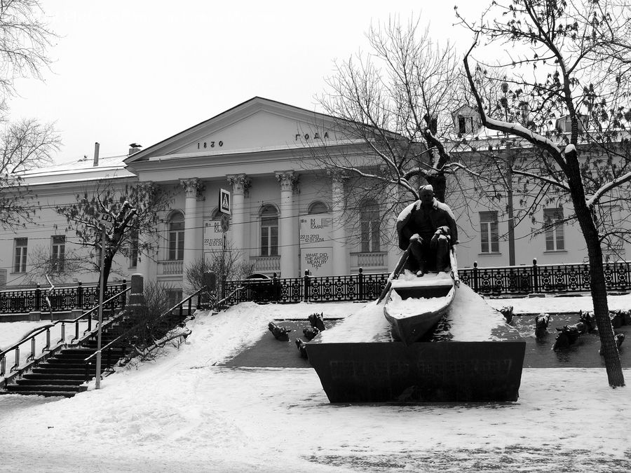People, Person, Human, Ice, Outdoors, Snow, Bench