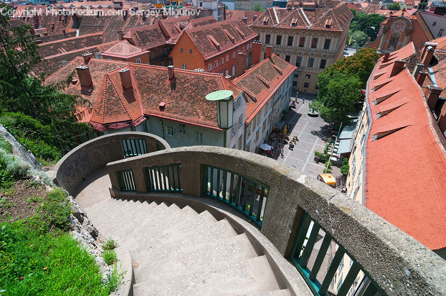 Boardwalk, Path, Pavement, Sidewalk, Walkway, Roof, Building