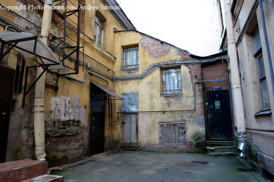 Alley, Alleyway, Road, Street, Town, Brick, Building