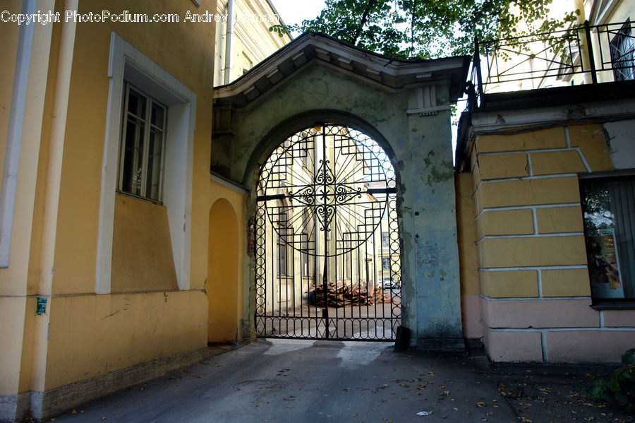 Column, Pillar, Patio, Building, Housing, Villa, Arch