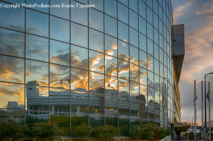 Architecture, Convention Center, Collage, Poster, Building, Art, Office Building
