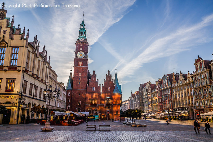 Architecture, Bell Tower, Clock Tower, Tower, Downtown, Plaza, Town Square