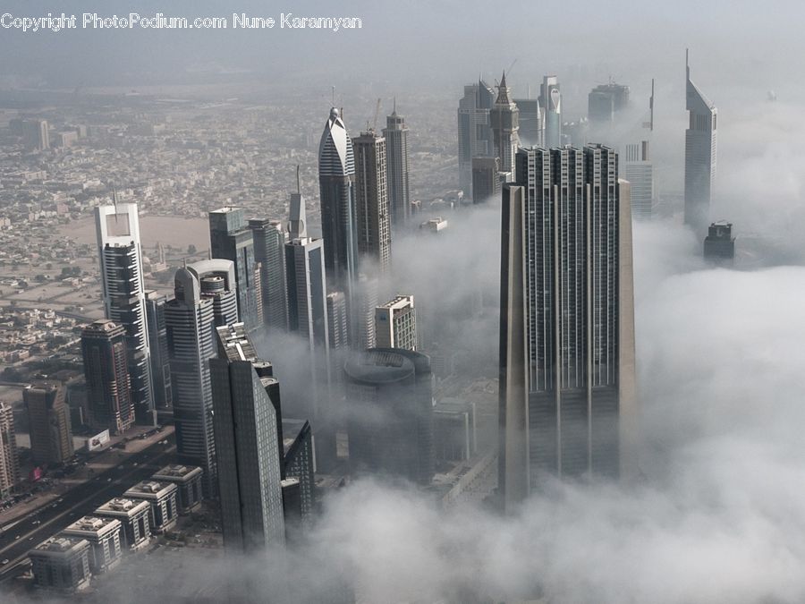 Architecture, City, Downtown, High Rise, Skyscraper, Building, Urban