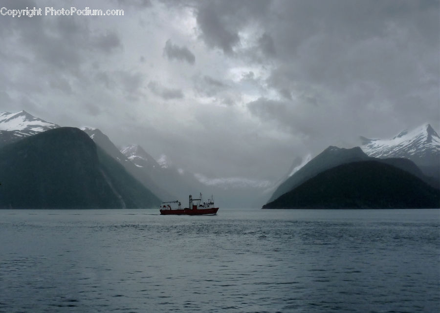 Freighter, Ship, Tanker, Vessel, Arctic, Ice, Iceberg