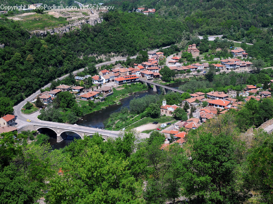 Aerial View, Building, Downtown, Town, Countryside, Outdoors, Housing