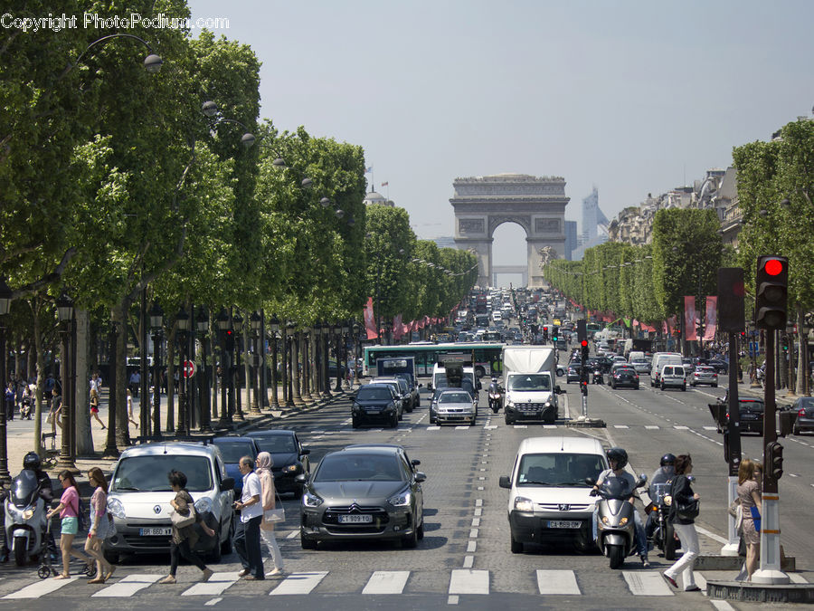 Freeway, Road, Traffic Jam, Automobile, Car, Vehicle, Parking