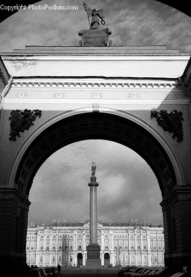 Arch, Plant, Potted Plant, Art, Sculpture, Statue, Arched