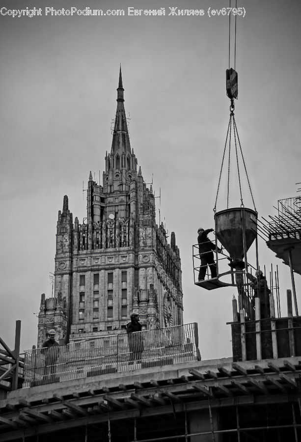 Architecture, Cathedral, Church, Worship, Constriction Crane, Tower, City