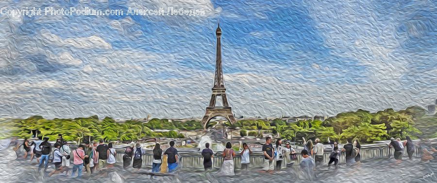 Crowd, Art, Leisure Activities, Architecture, Spire, Steeple, Tower