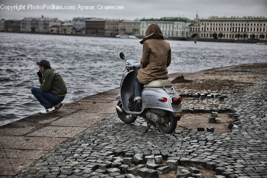 People, Person, Human, Motor, Motorcycle, Vehicle, Scooter
