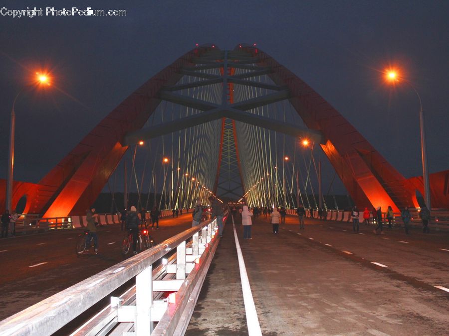 Bridge, Building, Road
