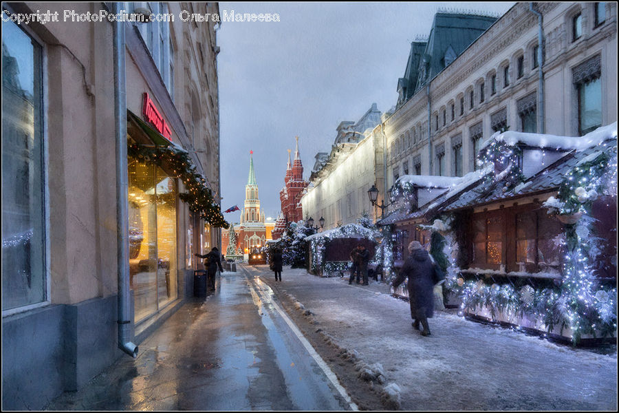Human, People, Person, Road, Street, Town, Ice