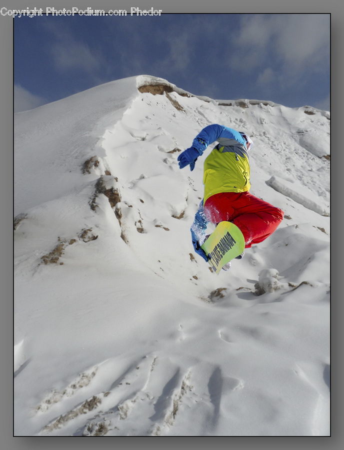 Piste, Slide, Snow, Snowboarding, Sport, Leisure Activities