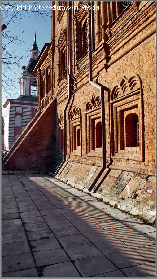 Alley, Alleyway, Road, Street, Town, Brick, Cobblestone