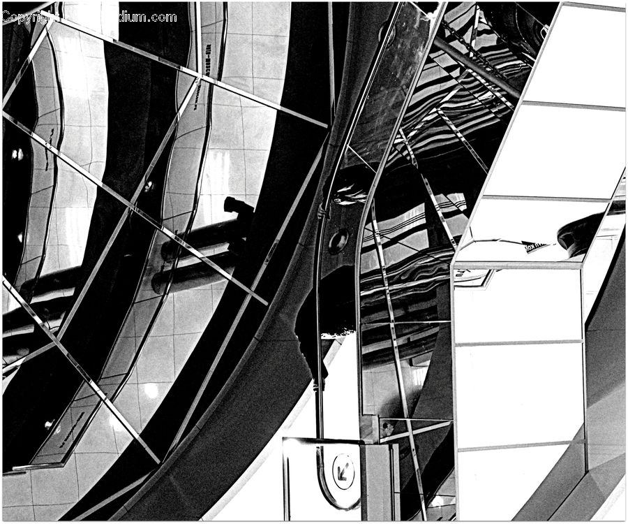 Collage, Poster, Banister, Handrail, City, Downtown, Urban