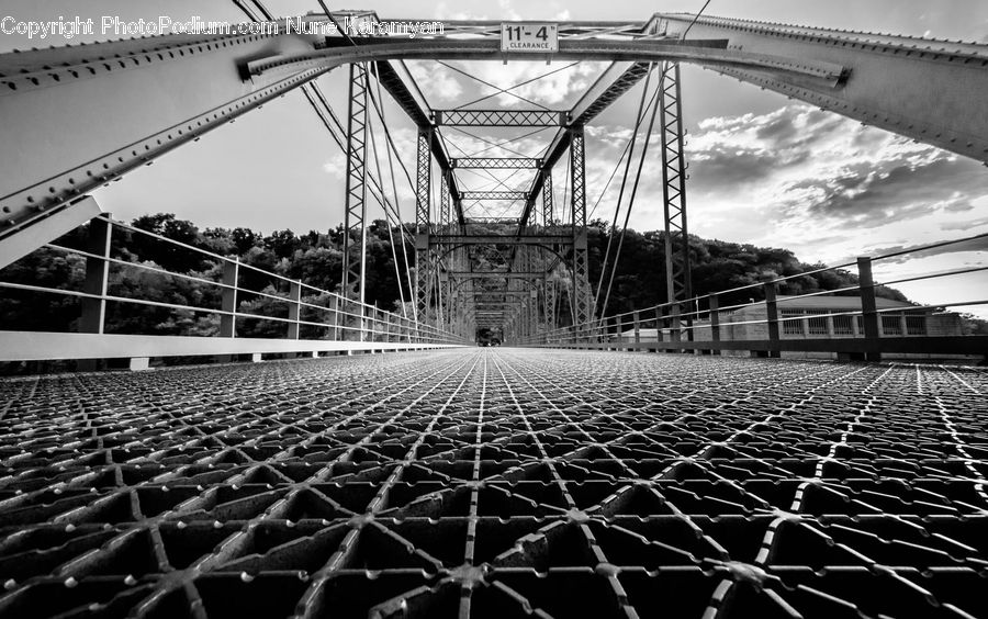 Passenger Car, Vehicle, Bridge, Transportation, Arena, City, Downtown