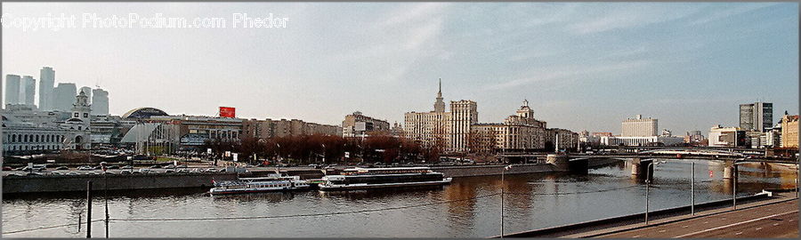 Waterfront, Canal, Outdoors, River, Water, City, Downtown