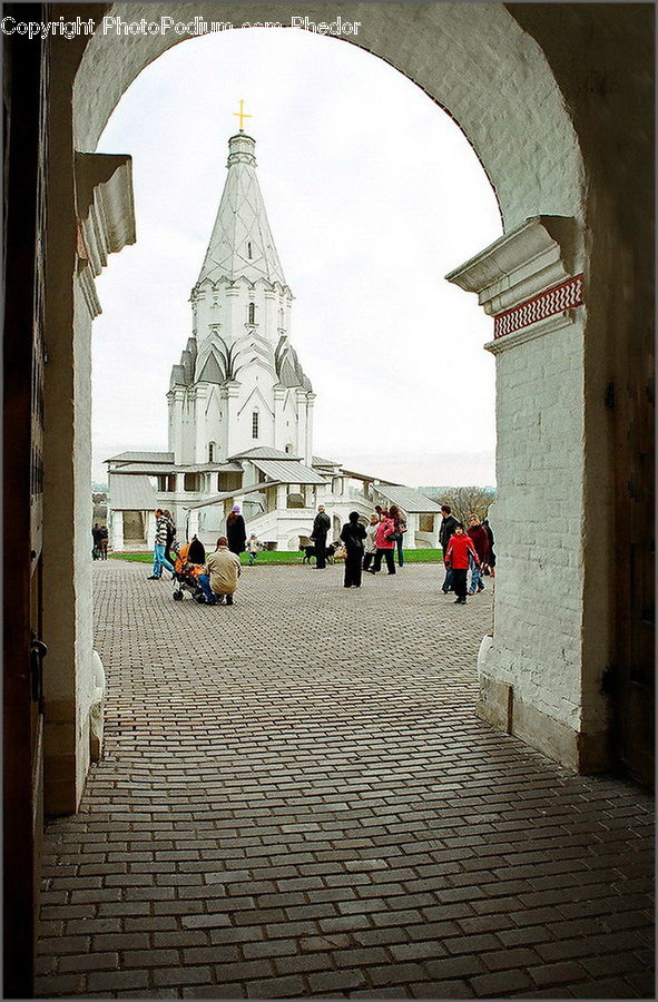 Cobblestone, Pavement, Walkway, Architecture, Bell Tower, Clock Tower, Tower