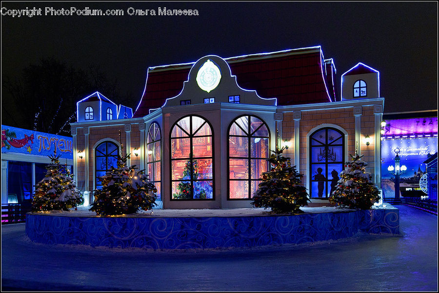 Altar, Architecture, Plant, Potted Plant, Lighting, Shop, Night