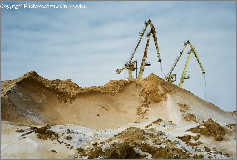 Mining, Grassland, Mound, Alps, Crest, Mountain, Peak