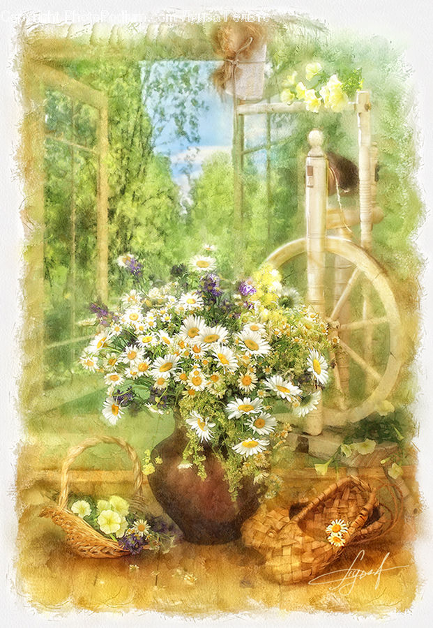 Plant, Potted Plant, Art, Pot, Pottery, Blossom, Flora