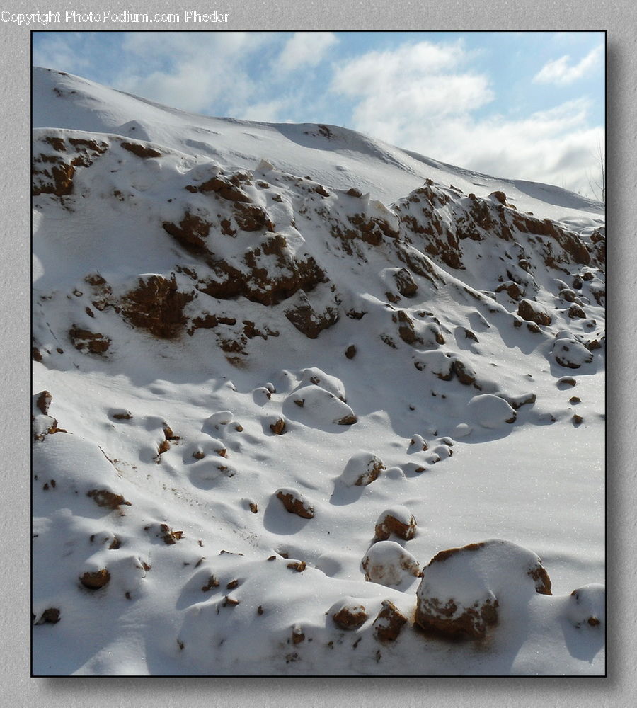 Ice, Outdoors, Snow, Crest, Mountain, Peak, Arctic