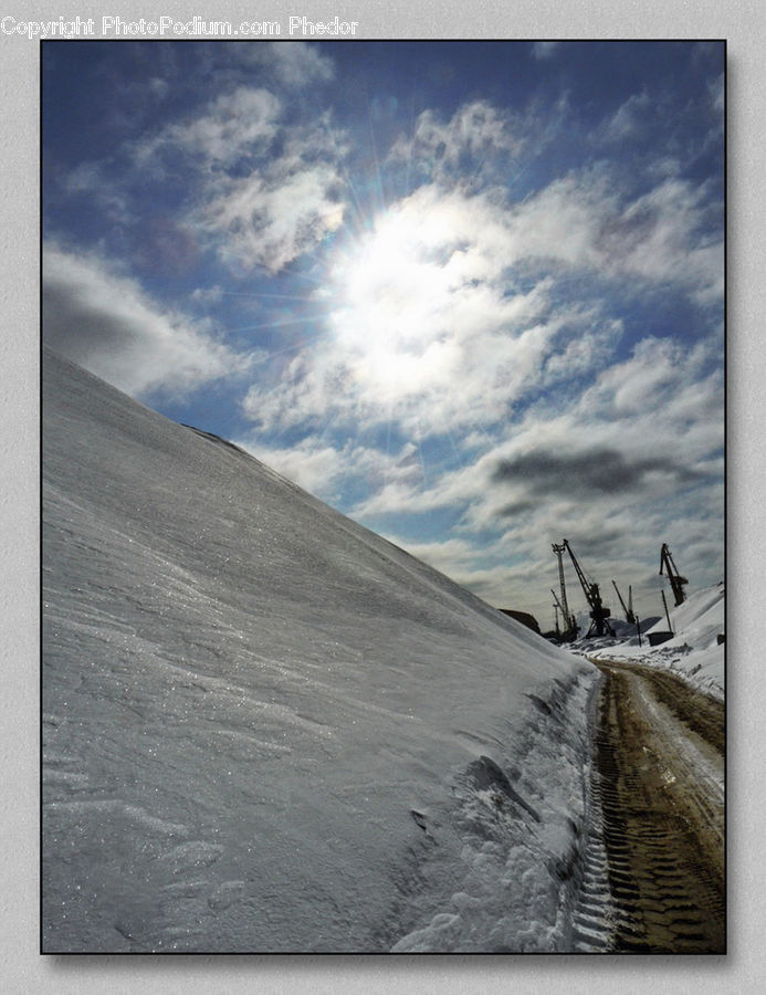 Dirt Road, Gravel, Road, Collage, Poster, Art, Modern Art